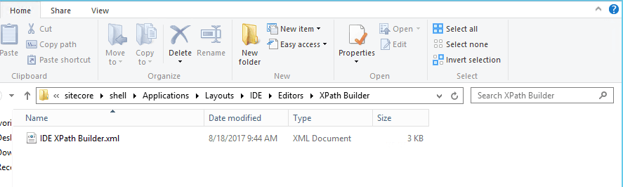 XPath XML File folder location