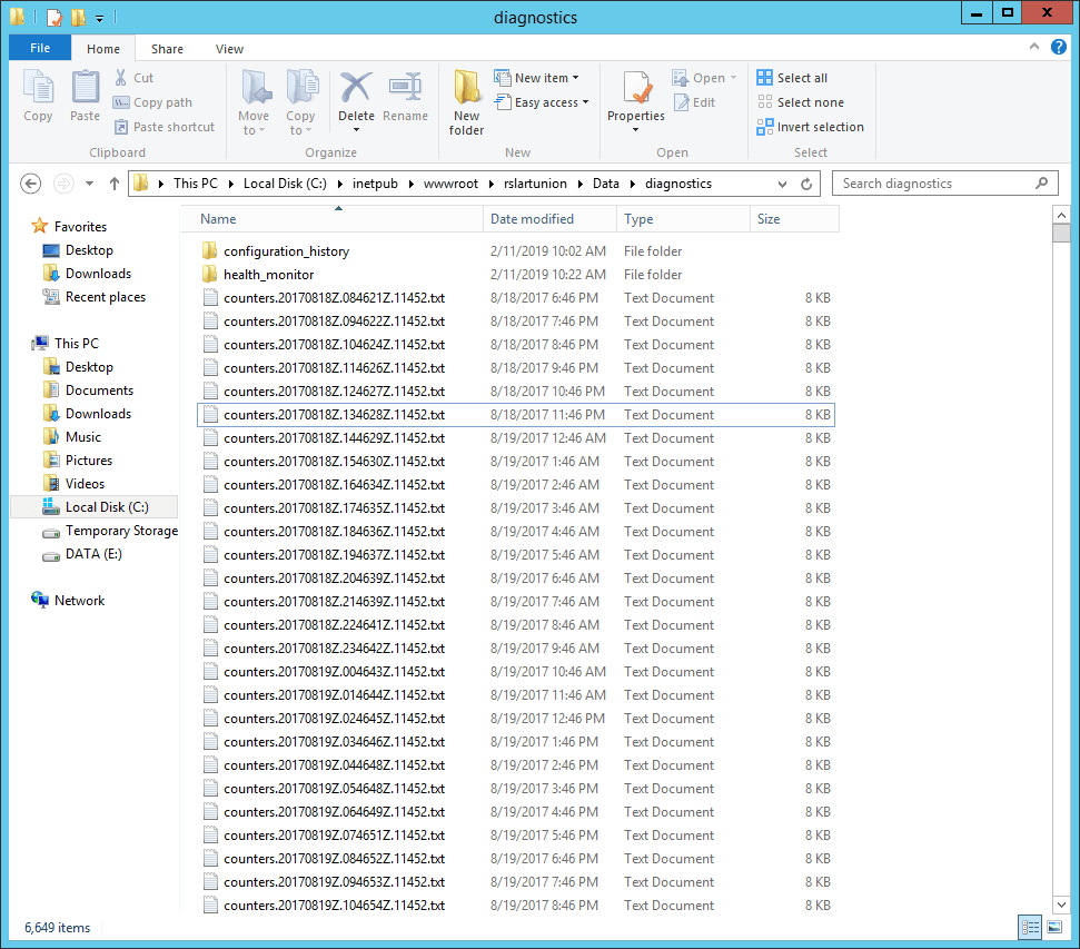Azure PaaS Diagnostic logs folder