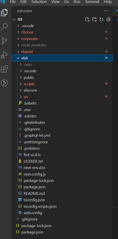 Front End Code Solution Structure