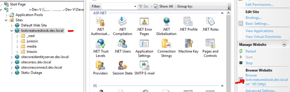 Running static site from IIS