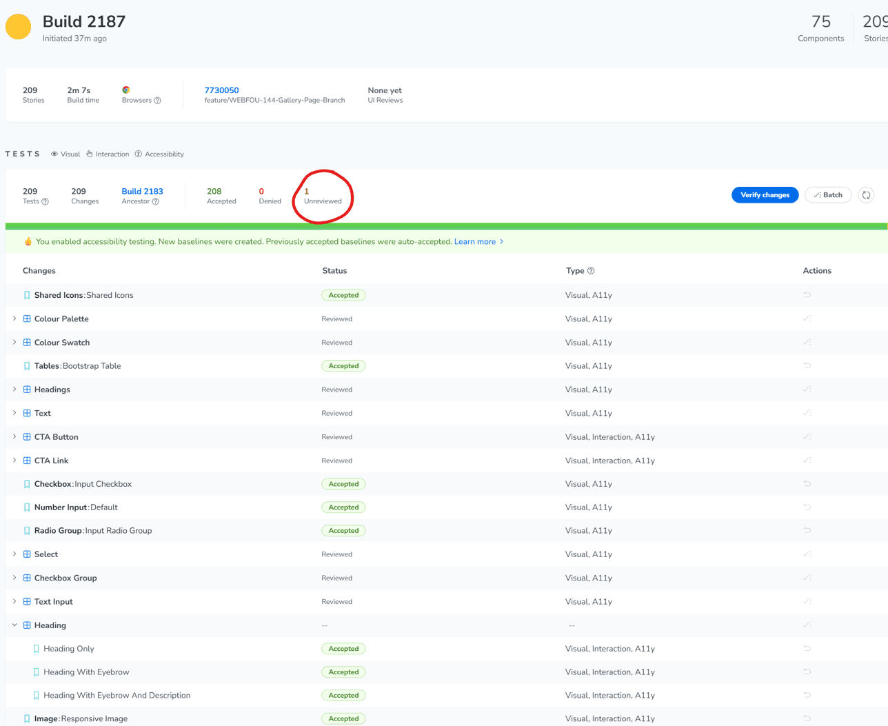 GitHub Workflow Chromatic Review