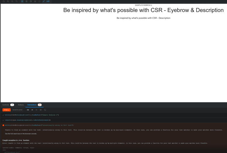 Intentionally failed unit test